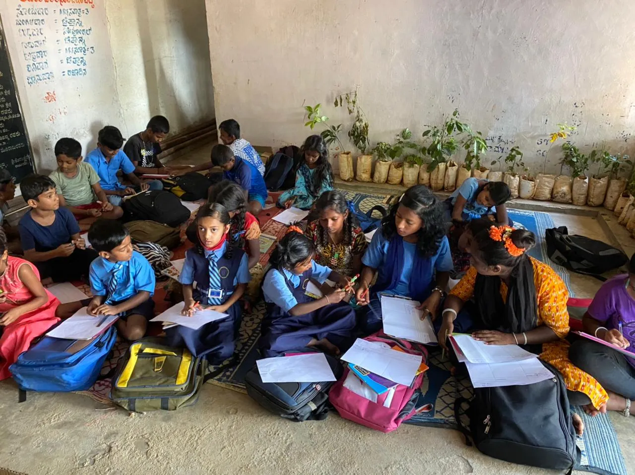 Girl student education school India